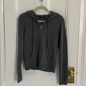 Juicy Couture Black Label Cashmere Zip Up Hoodie